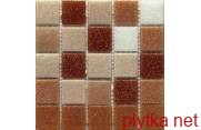 Мозаїка R-MOS B12868208283-1 321х321 коричневий 321x321x6 матова мікс